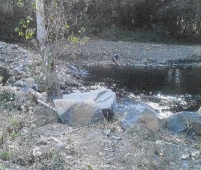Los ríos en precario, según foto remitida en informe al Ayuntamiento