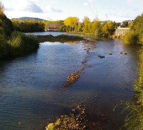 El rio Boeza a su paso por Bembibre