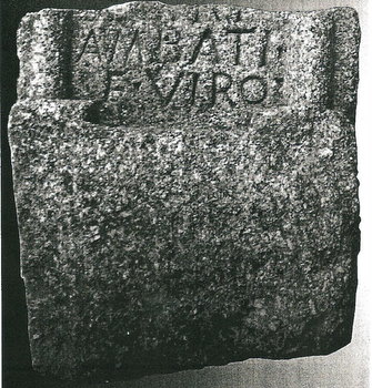 Imagen de la inscripción encontrada en el Bierzo Alto