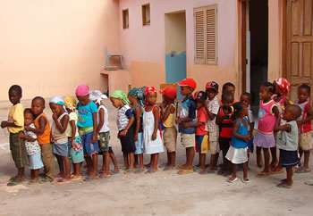 Niños en Cabo Verde