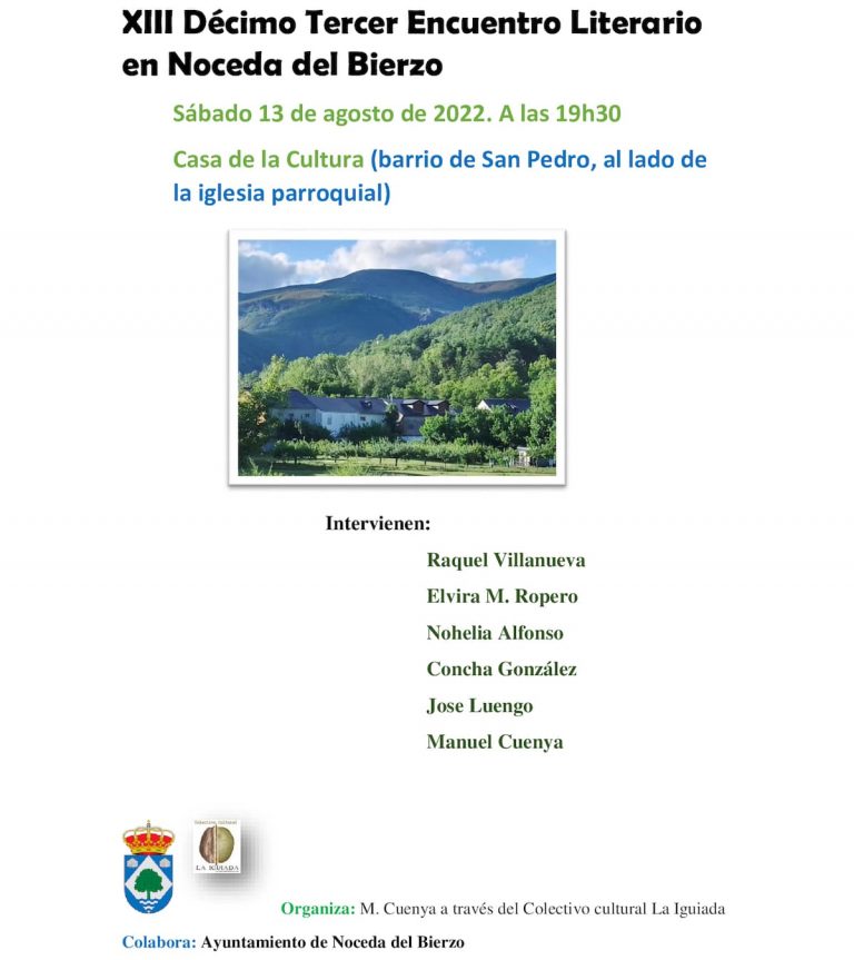 XIII Encuentro Literario Noceda del Bierzo