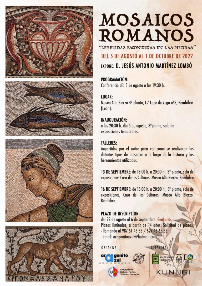 Exposición Mosaicos Romanos Aragonito Azul Bembibre