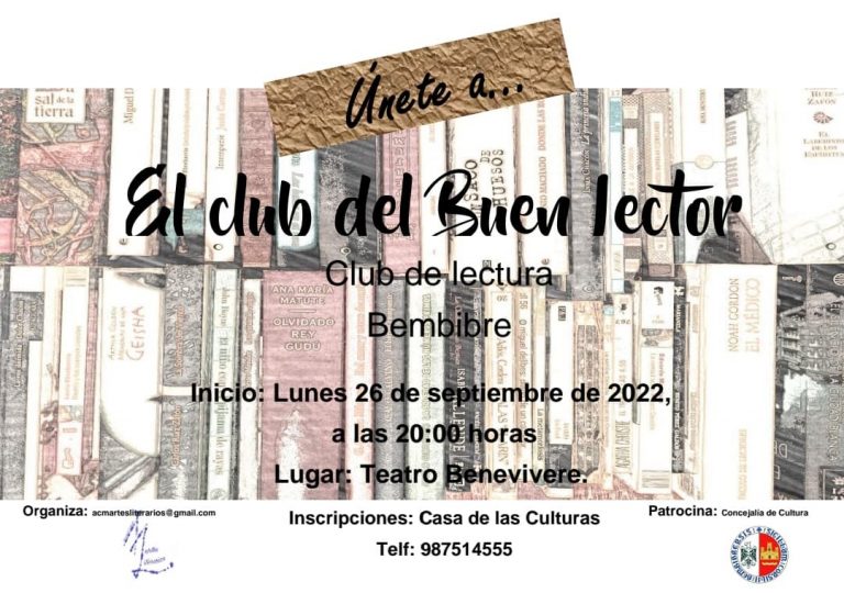 Club del Buen Lector Bembibre cartel 2022