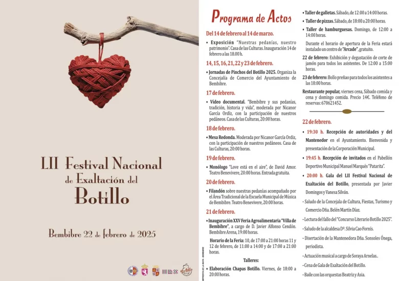 Actividades LII Festival del Botillo de Bembibre 2025