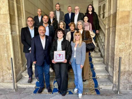 Ariadna Castro en la recepción de la Diputación de León