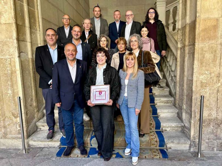 Ariadna Castro en la recepción de la Diputación de León